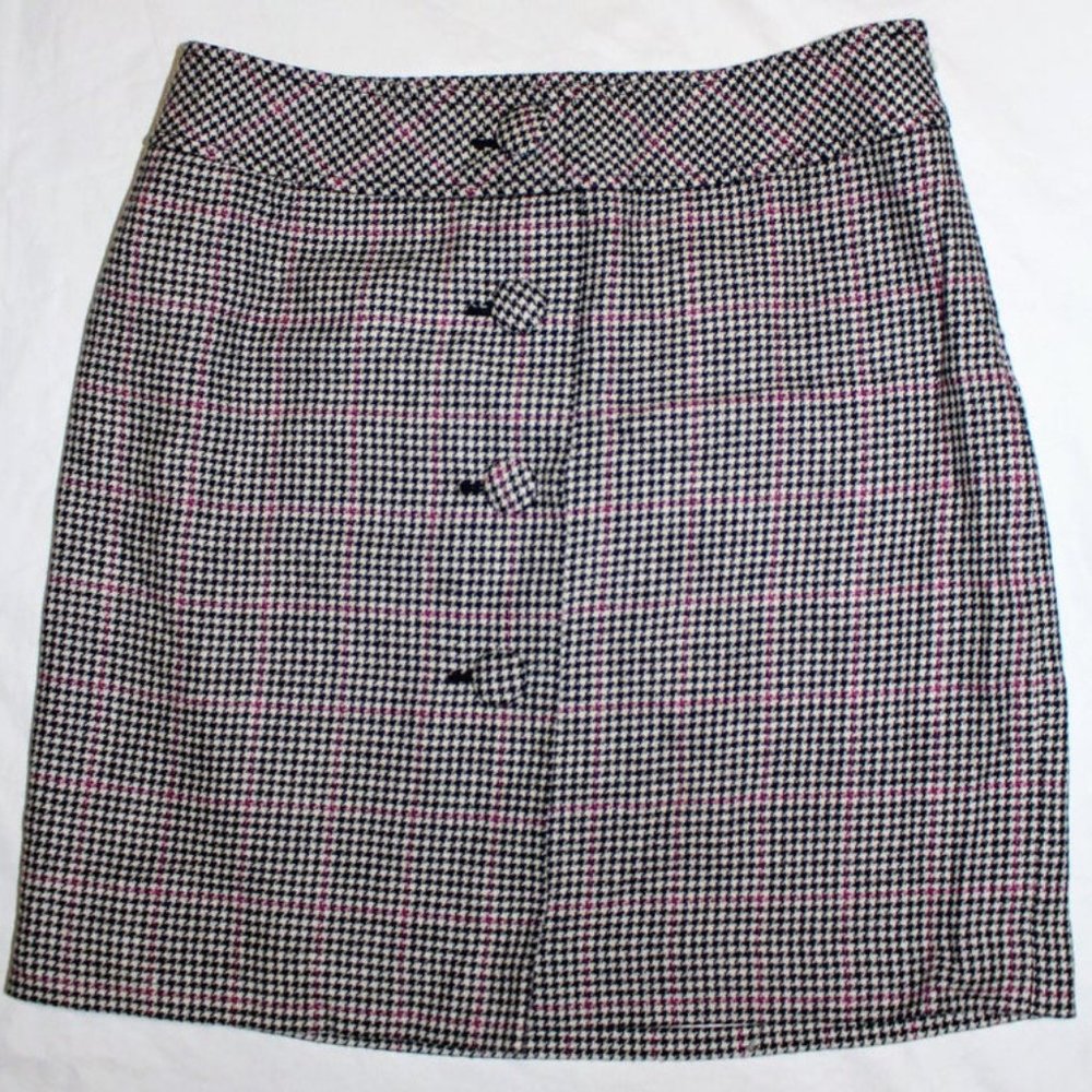 LOFT Tartan Gingham Plaid Skirt Sz 10